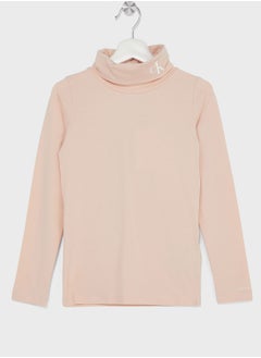 Kids High Neck Knitted Sweater