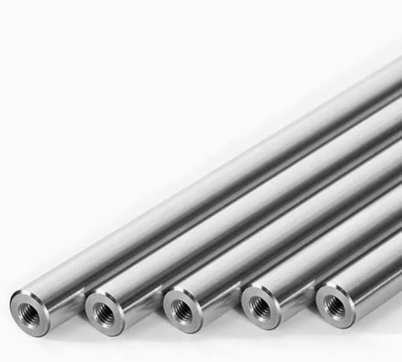 Linear Shaft OD25mm M8x16mm Thread Hole Depth 16mm Chromed Harden Rod 100mm - Image 2