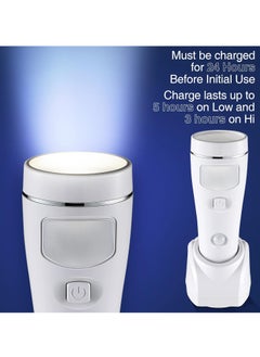 Enhon Plug In Flashlight, 4 In 1 LED Rechargeable Flashlight, Power Outage Light With Motion Detection, Portable Lightweight LED Light Torch For Home And Office, (1pc, White)  - Image 4