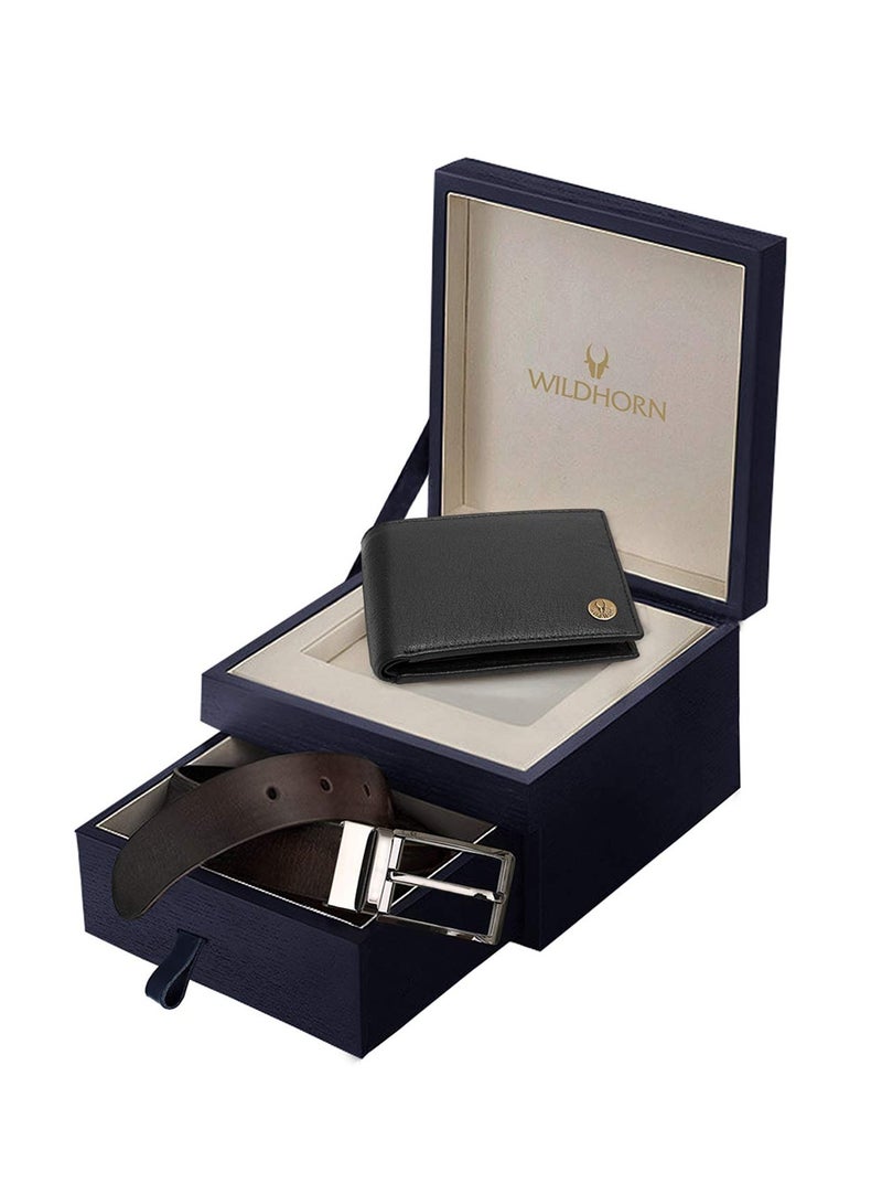 Wildhorn WildHorn Gift Hamper for Men I Leather Wallet & Belt Combo Gift Set - Image 1