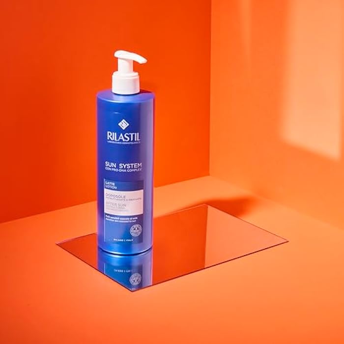 Rilastil Sun System Refreshing After Sun Milk Face and Body, Smooth Emulsion with Light Texture, Moisturizing and Regenerating, 400 ml Pack - Image 2