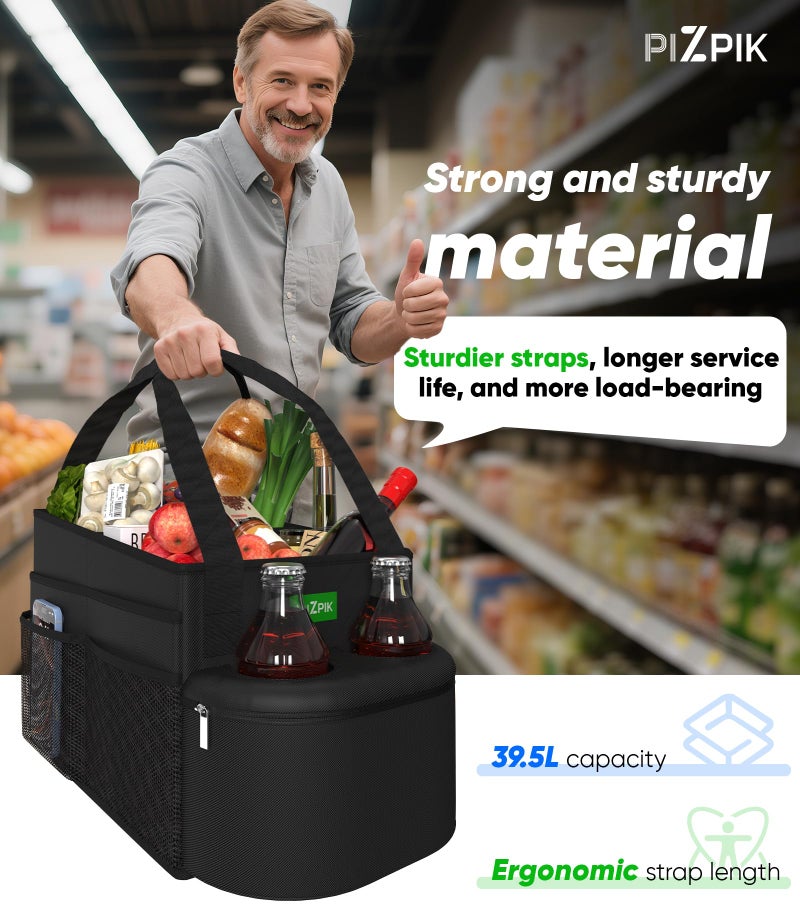 Plzpik Large Car Seat Organizer with Removable Cooler Bag for the Front or Back Seat for Kids and Adults.Versatile for Use in Multiple Scenarios. - Image 4