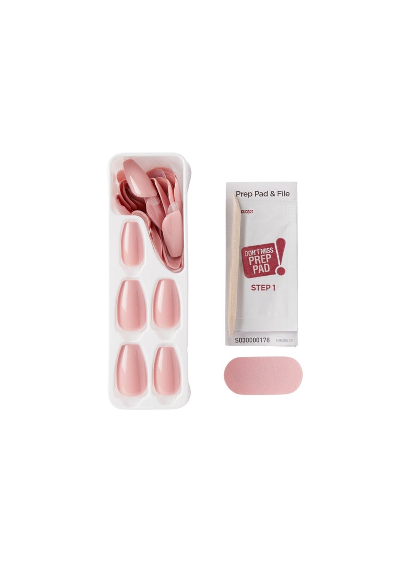 Kiss Impress Color Nails Medium Coffin- Sumptuous IMC504C
