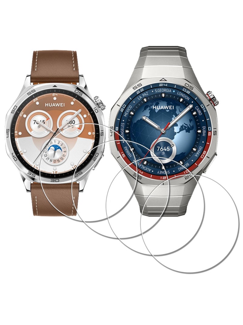 iDaPro Screen Protector for HUAWEI Watch GT 6 46mm/GT6 Pro 46 mm GT 5 46mm/GT5 Pro 46 mm[4Pcs],9H,Anti-Scrach,Anti-Bubble,Easy Installation - Image 1