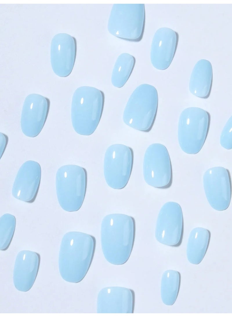 Almond shaped fake nails. The box contains 24 nails with a nail file and glue - Image 2