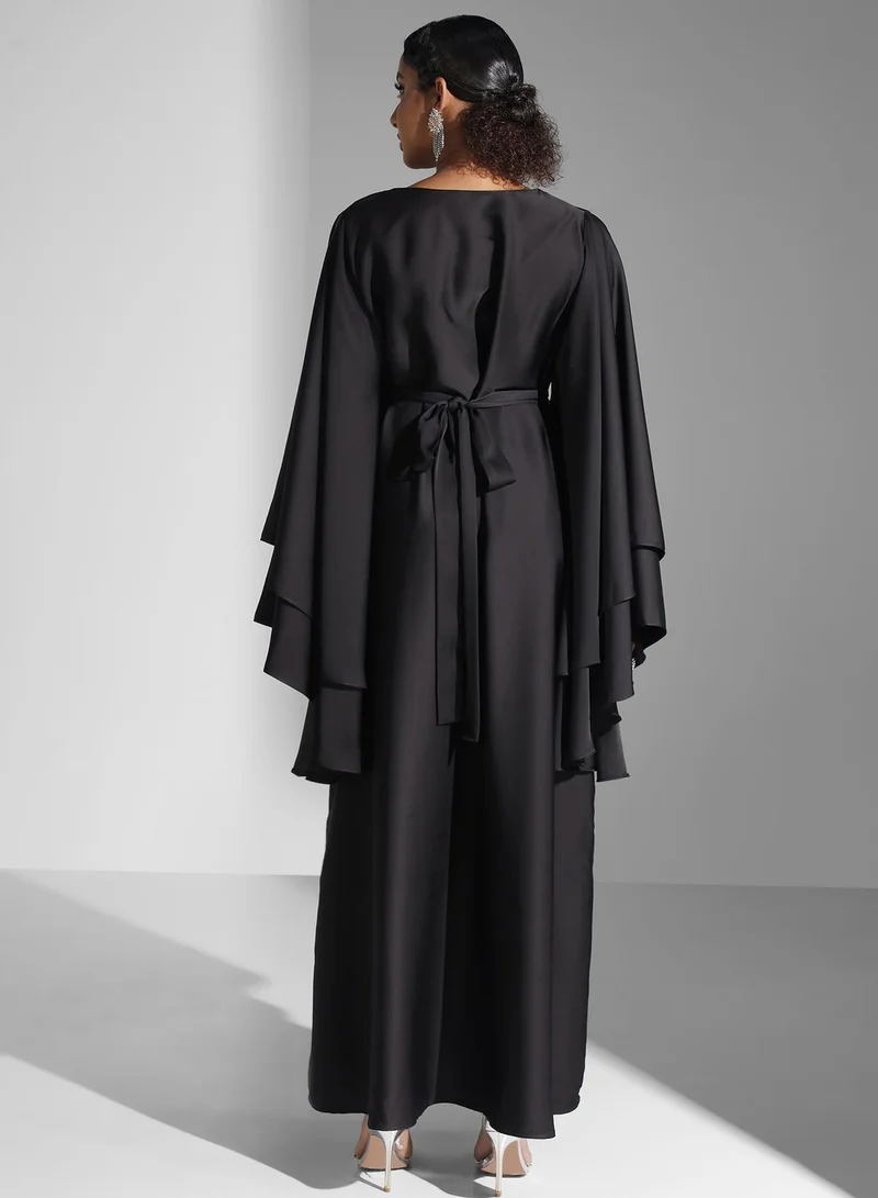 Yaser albik Embellished Sleeve Dress