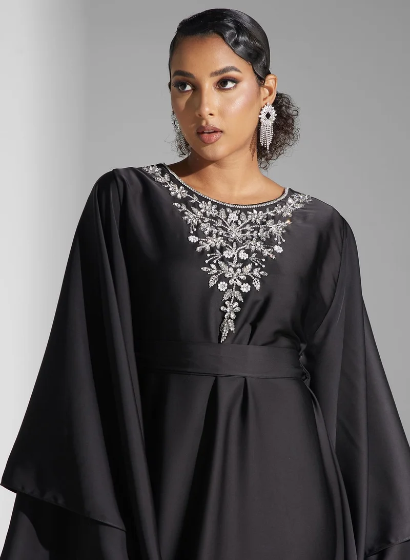 Yaser albik Embellished Sleeve Dress