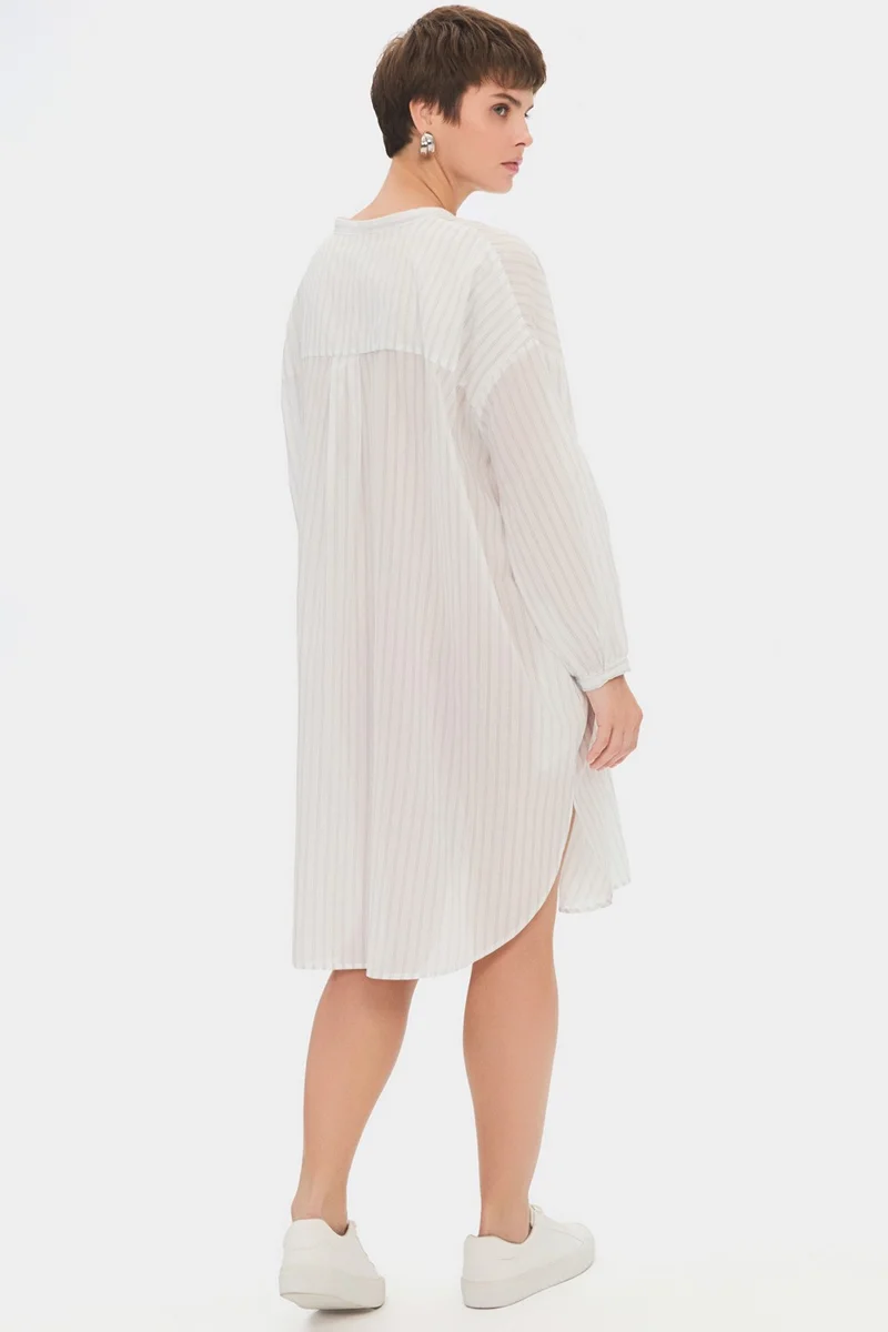 جون Striped Oversized Dress