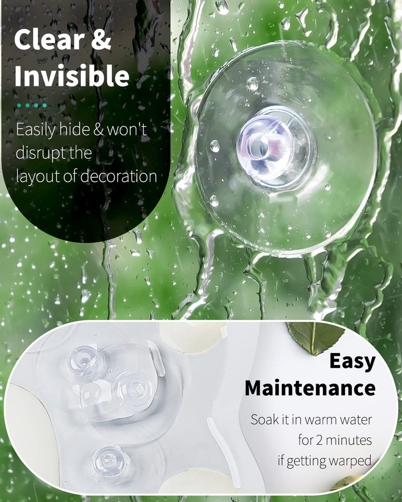 Pawfly 30 Pack Suction Cups for Glass, Small Rubber Suction Cups for Home Kitchen Bathroom Organization Christmas Decoration Window (Assorted Sizes 0.8 & 1.2 & 1.8 Inch) - Image 2
