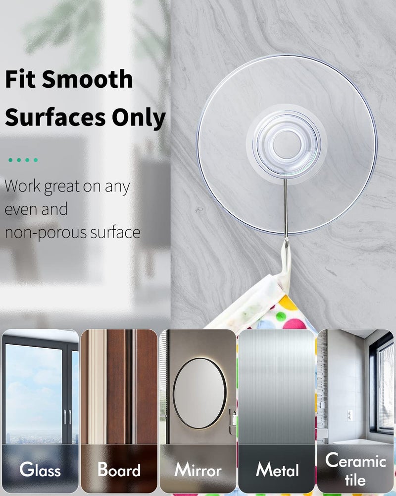 Pawfly 30 Pack Suction Cups for Glass, Small Rubber Suction Cups for Home Kitchen Bathroom Organization Christmas Decoration Window (Assorted Sizes 0.8 & 1.2 & 1.8 Inch) - Image 3