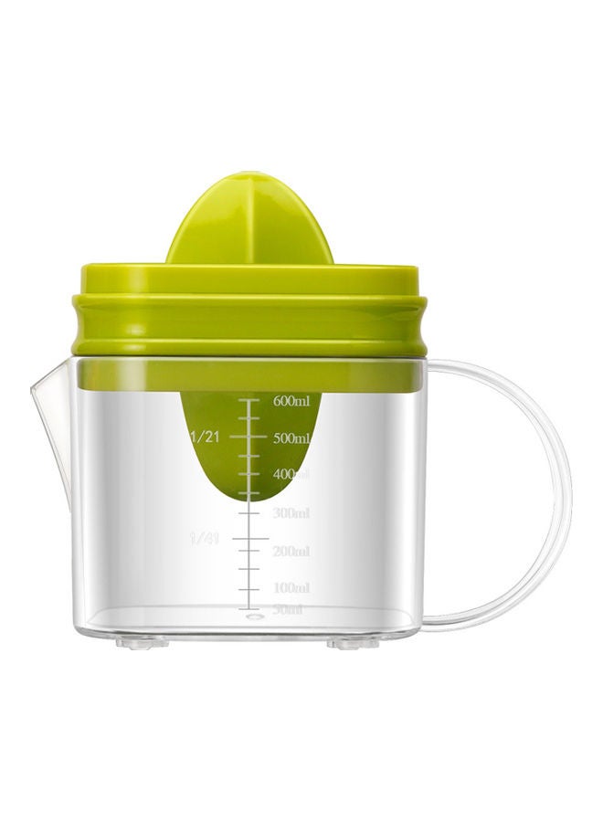 NIBEMINENT Plastic Hand Press Juicer Tool Green/Clear - Image 1