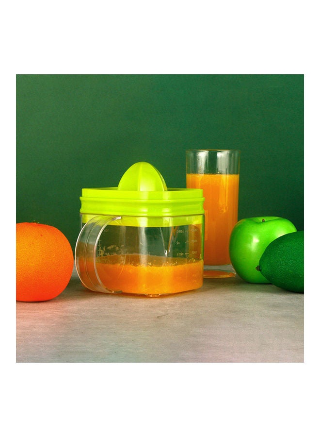 NIBEMINENT Plastic Hand Press Juicer Tool Green/Clear - Image 2