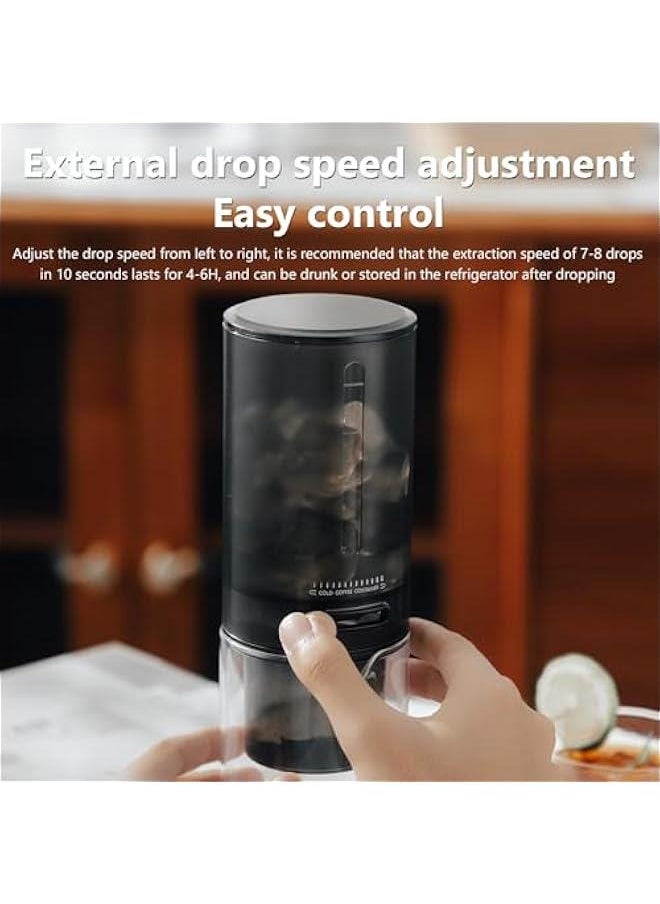 Generic - Cold Brew Coffee Maker, Ice Coffee Maker Smooth Dripper Slow Cold Drip Iced Coffee Concentrate Brewer with Adjustable Water Flow - Image 1