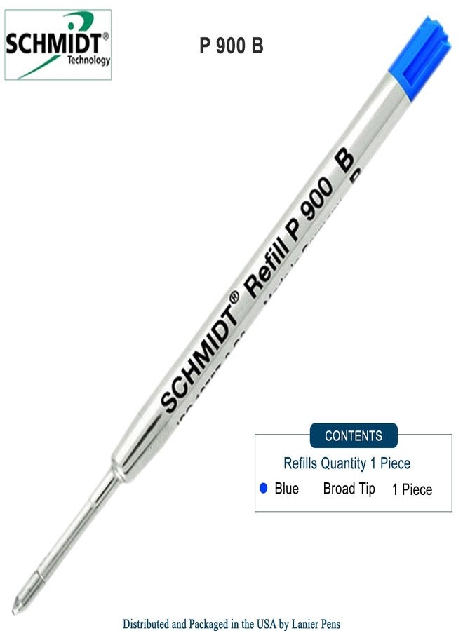 Lanier Pens Schmidt P900 Parker Style Ballpoint Pen Metal Body Refill Blue Ink Broad Tip 1.00mm Stainless Steel Tip - Pack of 1 - Image 2