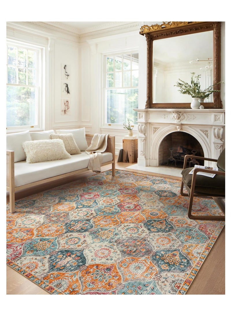 XICEN - 160x230cm Area Rugs, Non - Slip Foldable Washable Rugs Non Shedding Accent Rugs for Living Bedroom Office Dining Room - Image 1
