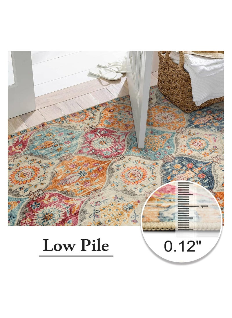 XICEN - 160x230cm Area Rugs, Non - Slip Foldable Washable Rugs Non Shedding Accent Rugs for Living Bedroom Office Dining Room - Image 1