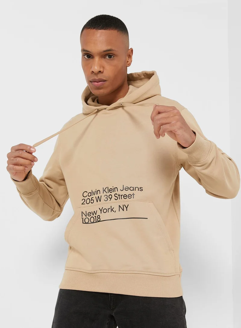 Calvin Klein Jeans Logo Printed Hoodie