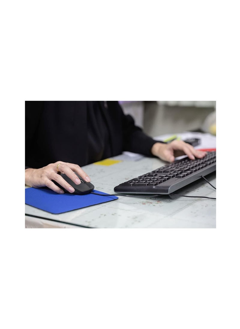 Xcell - Xcell M-101W Wired Optical Mouse, 1000 DPI Hi Res Optical Tracking, Ergonomic Design for Ultimate Comfort, Precision Scroll Roller, PC/Mac/Laptop - Black - Image 1