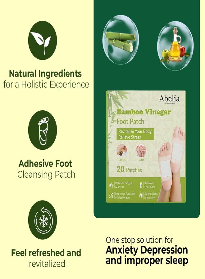 Abelia Detox Health Foot patches, Cleansing Toxin Remover Natural organic Foot Patch, Detoxification Stress Relief Sleep Patch, Pain Relief Detox pad, For Men & Women (2) - Image 3