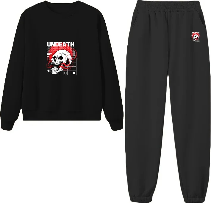 DogFish Tracksuit Unnamed Printed Plus Size Bottom Top Set