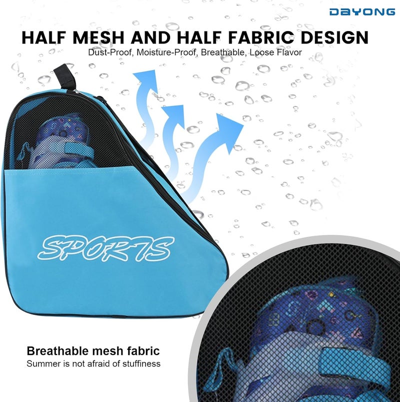 DAYONG Roller Skate Bags, Oxford Cloth Ice Inline Skates Bag with Adjustable Shoulder Strap for Kids and Adult, Large Capacity Skate Bag for Skates Shoes, Helmet Other Skate Accessories. - Image 4
