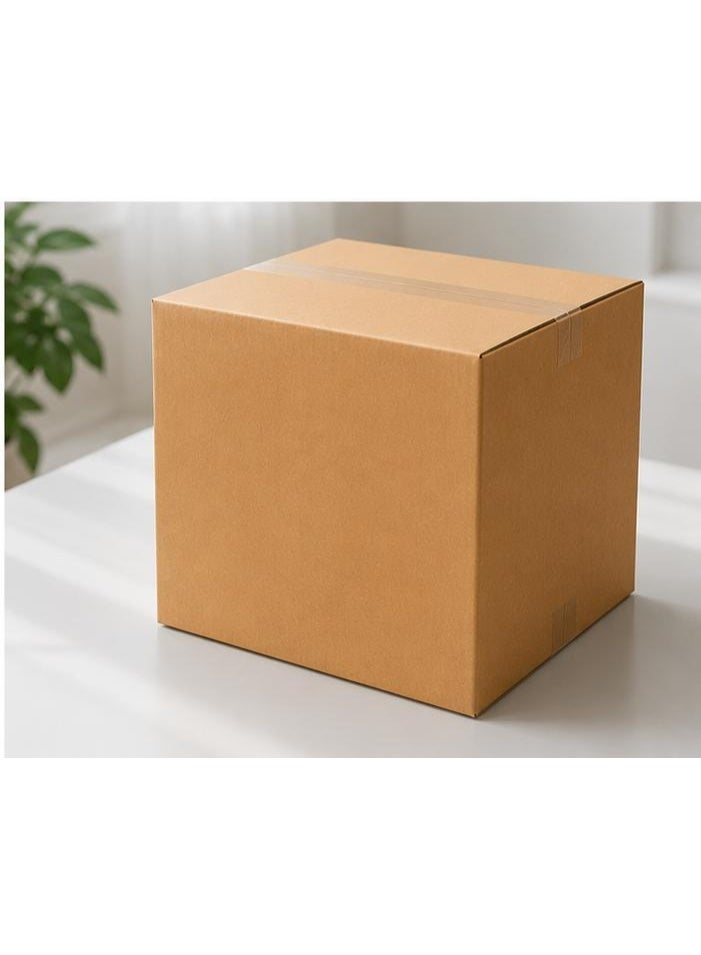 Heavy Duty 5-Layer Corrugated Shipping Box 50x50x50 cm, Durable & Crush Resistant Moving Cardboard Cartons, 35KG High Load Capacity (Packaging Box) - Image 3