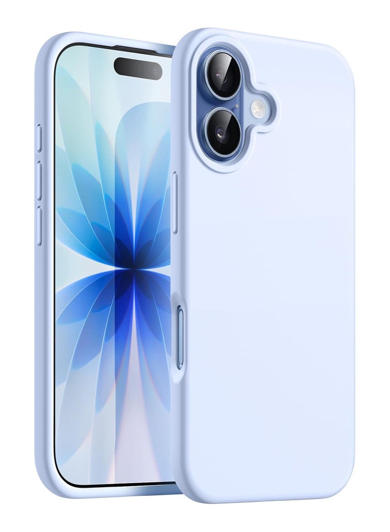 ACLIX Silicone Case Compatible with iPhone 17, Slim Silicone Phone Case with 3-Layer Soft Rubber Shockproof Bumper with TPU Lining | Sky Blue - Image 1