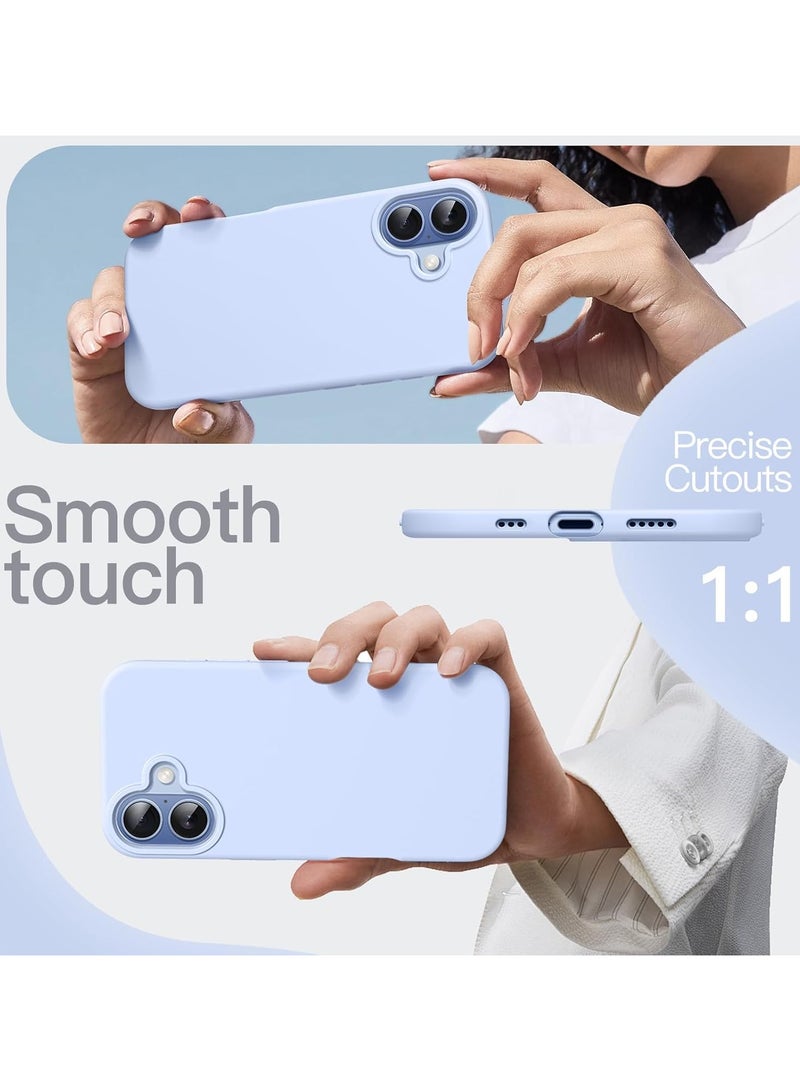 ACLIX Silicone Case Compatible with iPhone 17, Slim Silicone Phone Case with 3-Layer Soft Rubber Shockproof Bumper with TPU Lining | Sky Blue - Image 4
