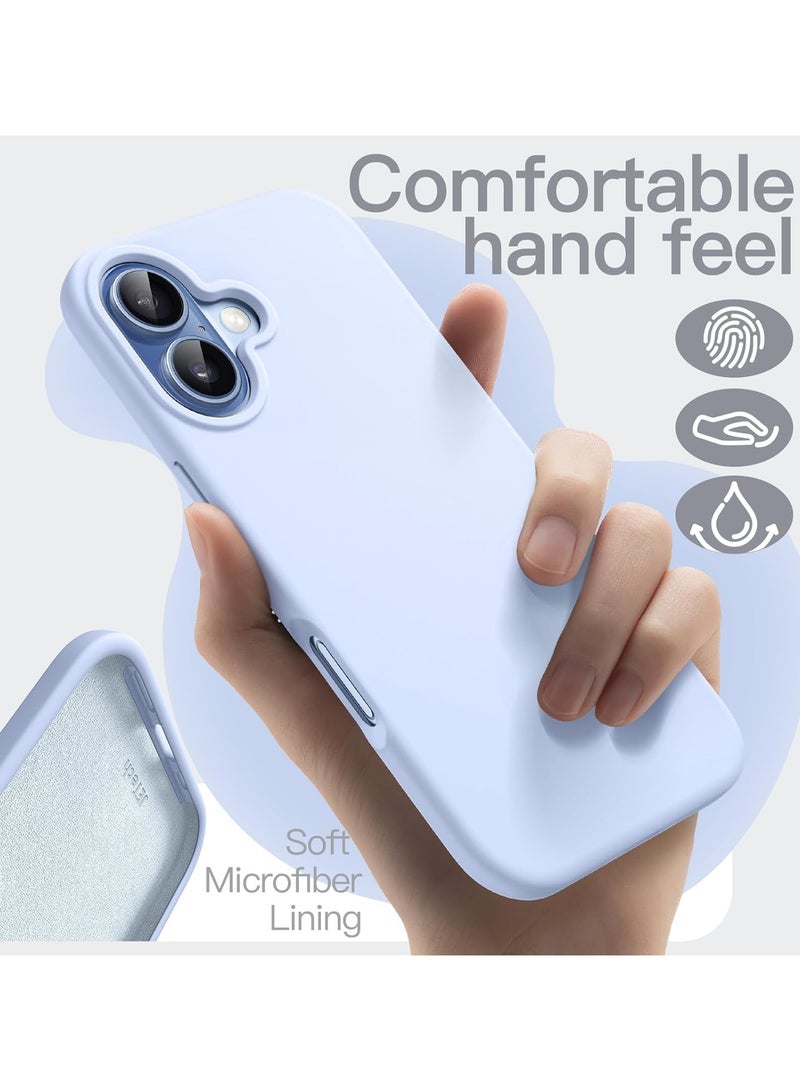 ACLIX Silicone Case Compatible with iPhone 17, Slim Silicone Phone Case with 3-Layer Soft Rubber Shockproof Bumper with TPU Lining | Sky Blue - Image 2