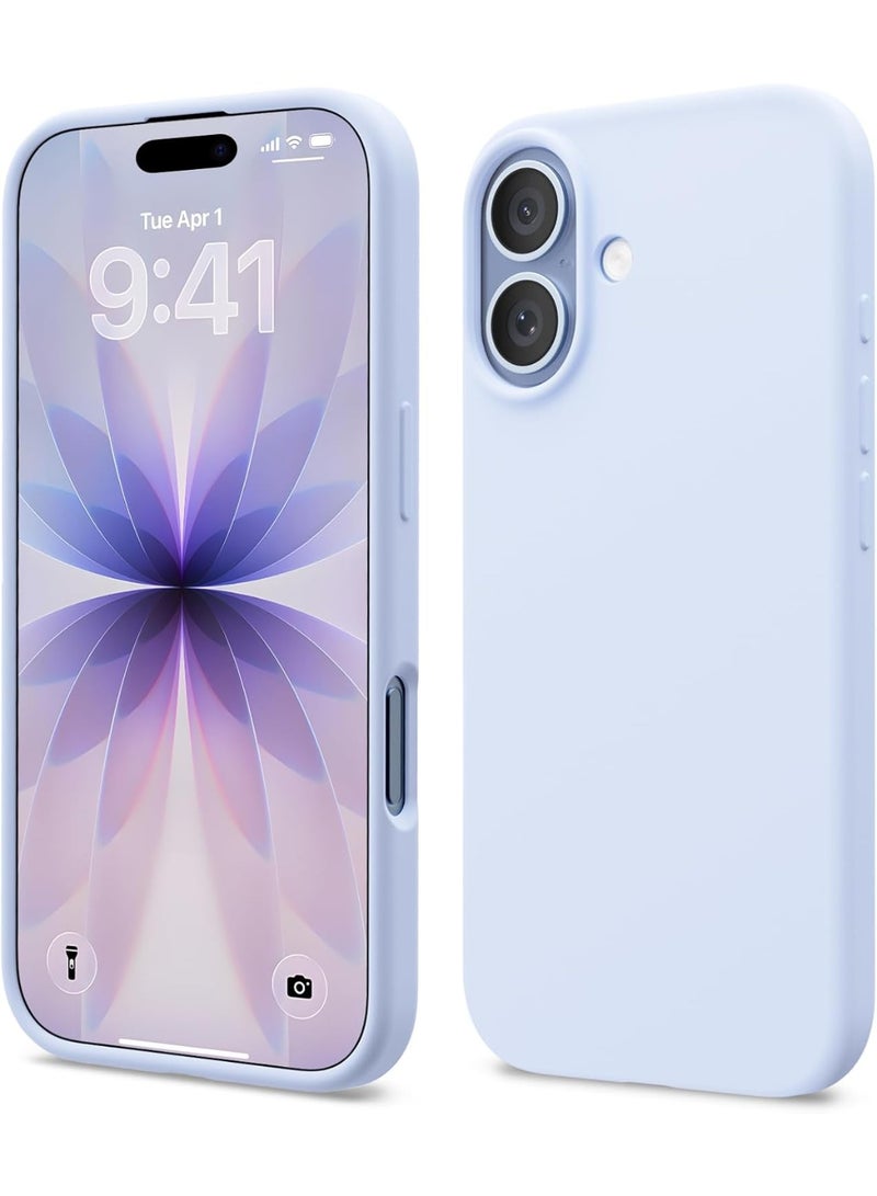 ACLIX Silicone Case Compatible with iPhone 17, Slim Silicone Phone Case with 3-Layer Soft Rubber Shockproof Bumper with TPU Lining | Sky Blue - Image 1