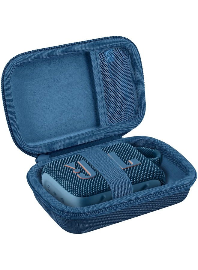 Co2Crea Hard Carrying Case Replacement for JBL GO3 GO 3 Portable Speaker (Black Case + Inside Blue) - Image 2