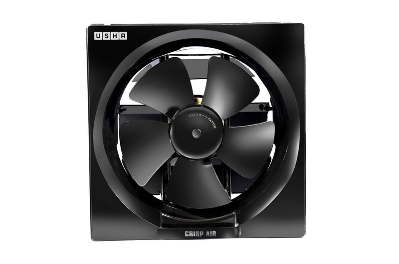 Usha Crisp Air 200mm Sweep Size, 300mm Duct Size Exhaust Fan (Black) - Image 1