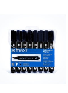Maxi MAXI PERMANENT MARKER CHISEL-TIP WALLET OF 8PC  - Image 1