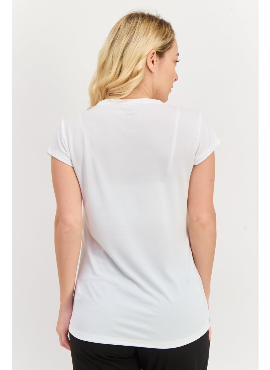 PUMA Women Sportswear Fit Short Sleeve Training Top, White  - Image 3