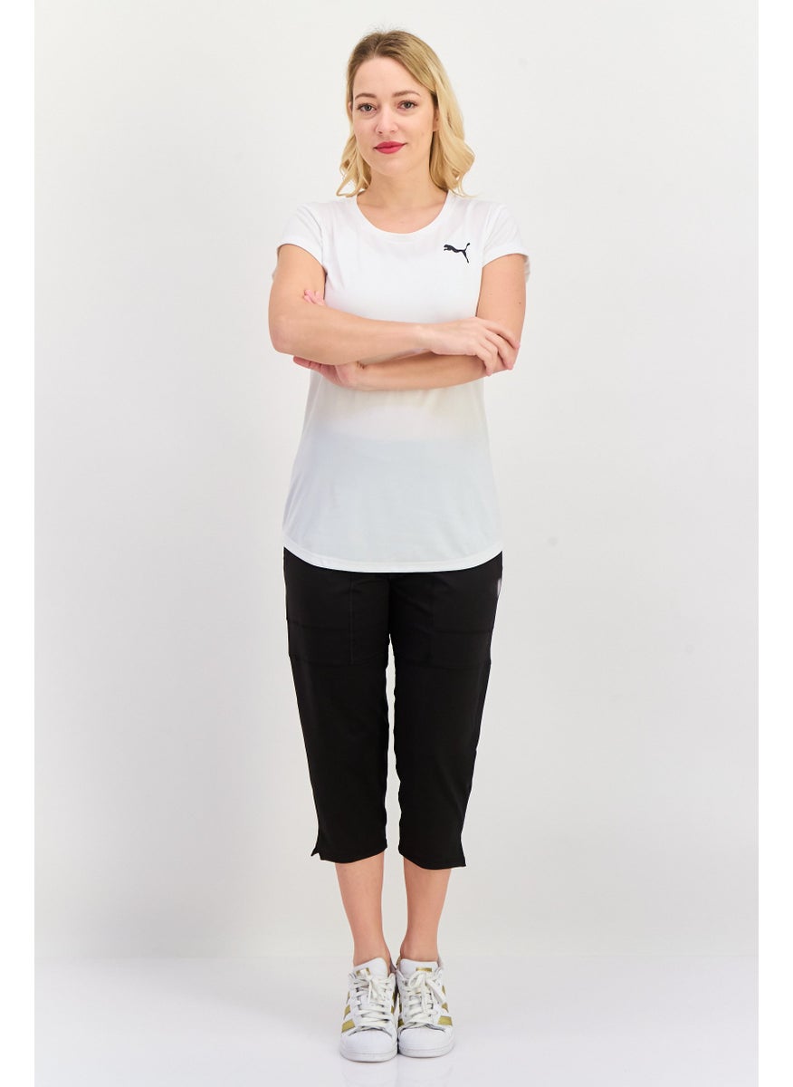 PUMA Women Sportswear Fit Short Sleeve Training Top, White  - Image 4