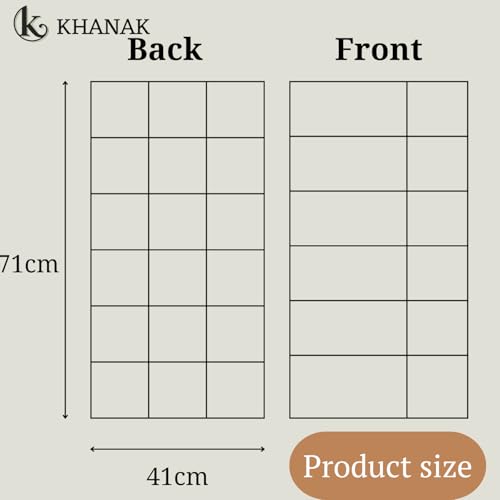 KHANAK 30 Pockets Double Sided Clear Hanging Bag Underwear Bra Socks Hanger Storage Organizer Wall Hanging Closet Shelves Storage Pockets (Black, Pack 1) - Image 2