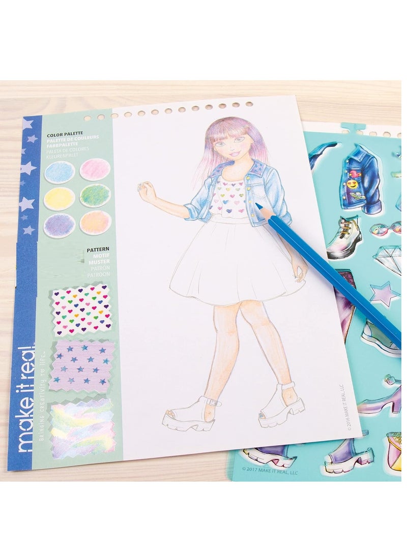Make It Real Make It Real Fashion Design Sketchbook Digital Dream  - Image 3