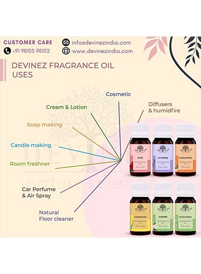 Devinez Lilly Rajnigandha Aroma Oil for Diffuser;Ultrasonic Aroma Diffuser;Tealight Diffuser;Reed Diffuser 60ml Each - Image 5