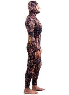 DYNAMICNORD DYNAMIC NORD SFS-5 FREE DIVE SUIT 5MM HOODED JACKET + PANT CAMO/BROWN  - Image 5