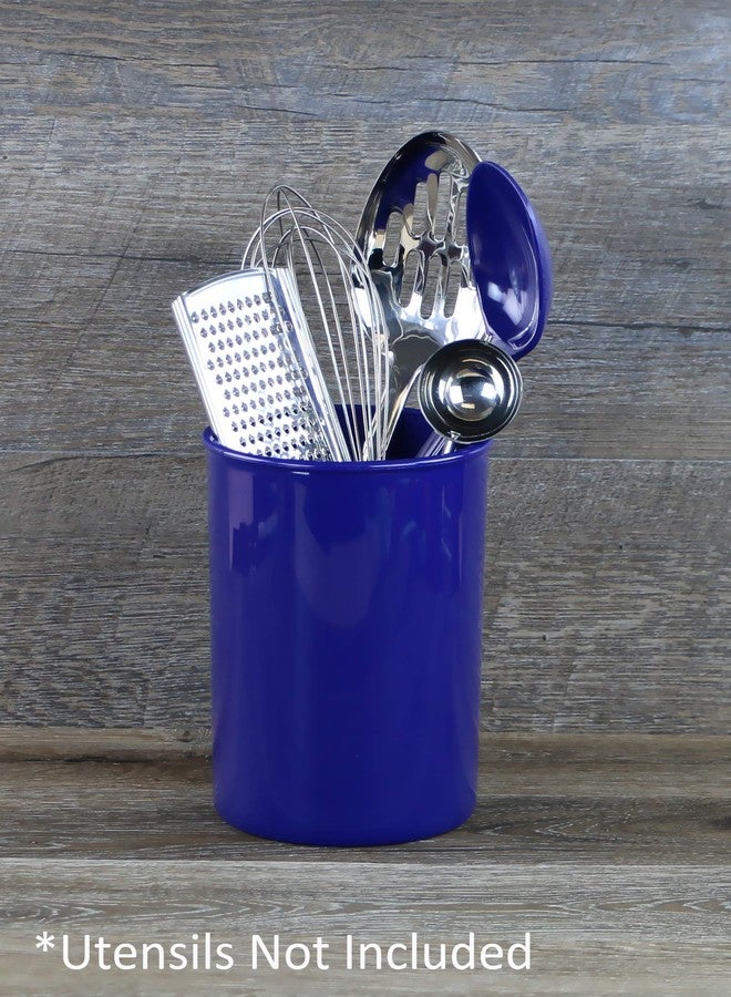 Reston Lloyd Calypso Basics Multipurpose Cookware Storage Crock, Kitchen Countertop & Office Organization, Durable & BPA-Free Plastic, by Reston Lloyd Utensil Holder, Indigo - Image 2