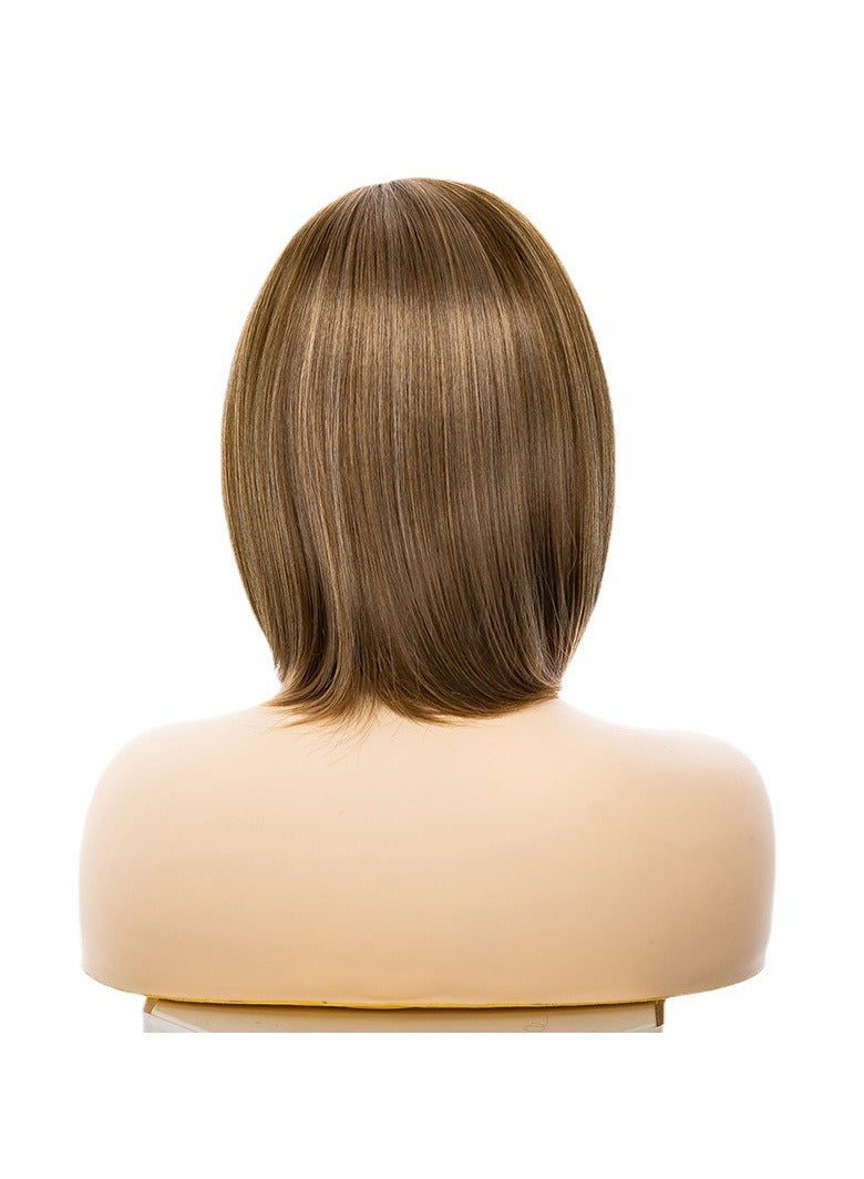 KUYING New Chemical Fiber Short Mechanism Wave Straight Hair with Full Bangs Fashion Women's Headwear - Image 3