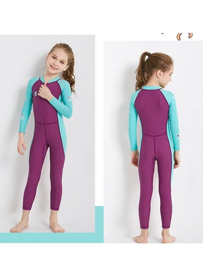 DIVE & SAIL & SAIL Sunscreen Quick drying Diving Suits Muslim Conservative Swimwear One Piece Swimsuit for Girl  - Image 4