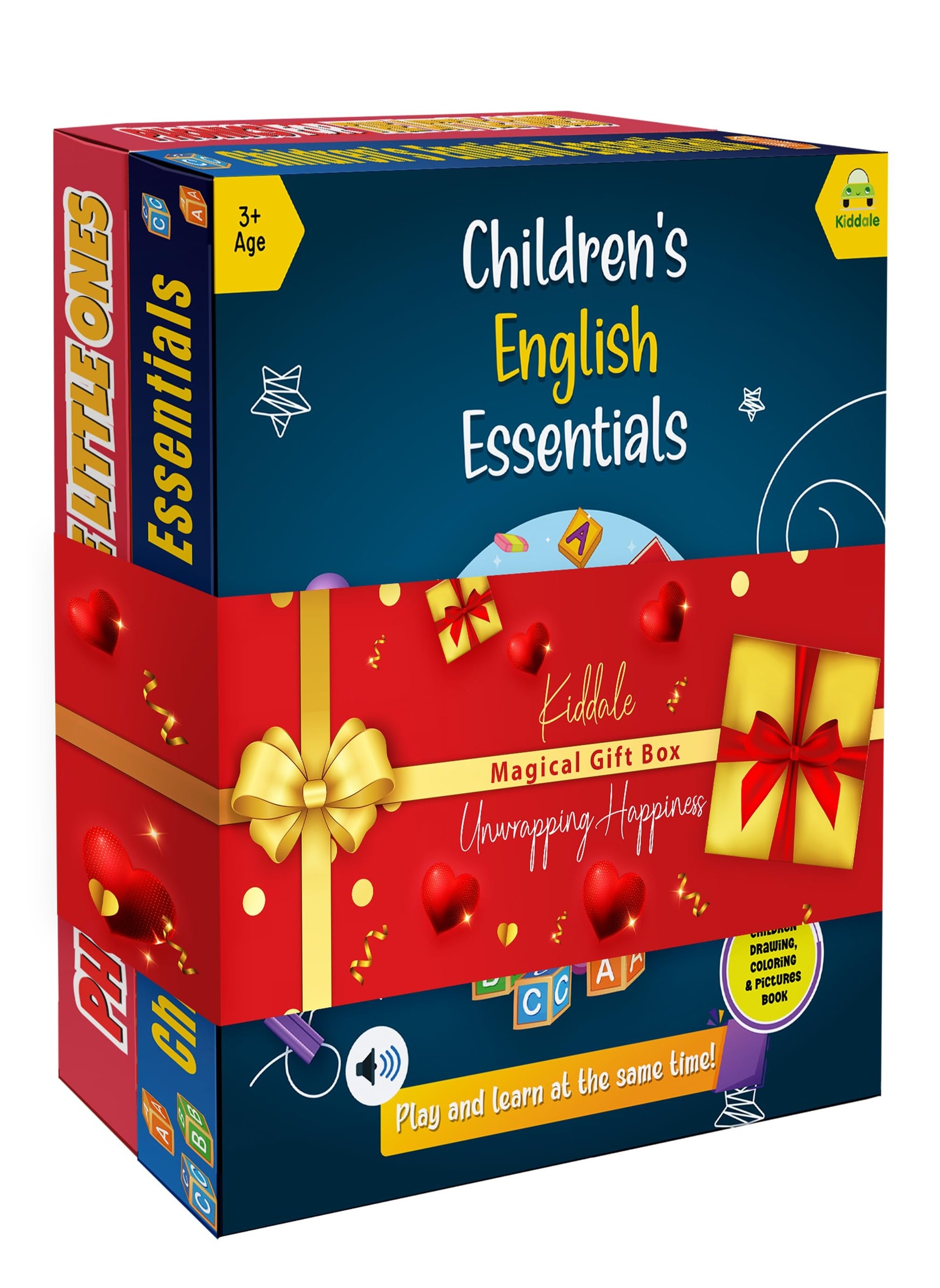 Pack of 2 Musical Interactive Children Sound Books:Phonics & English Essentials|Ideal Gift for 3+ Years Baby|E Learning Book|Smart Intelligent Activity Books|Nursery Rhymes|Talking Book 