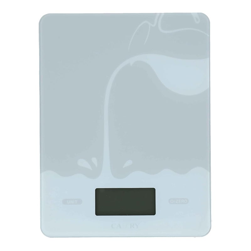 CAMRY Premium Grade Stainless Steel Plate Lightweight Rechargeable Kitchen Scale White EK9380HR - Image 4