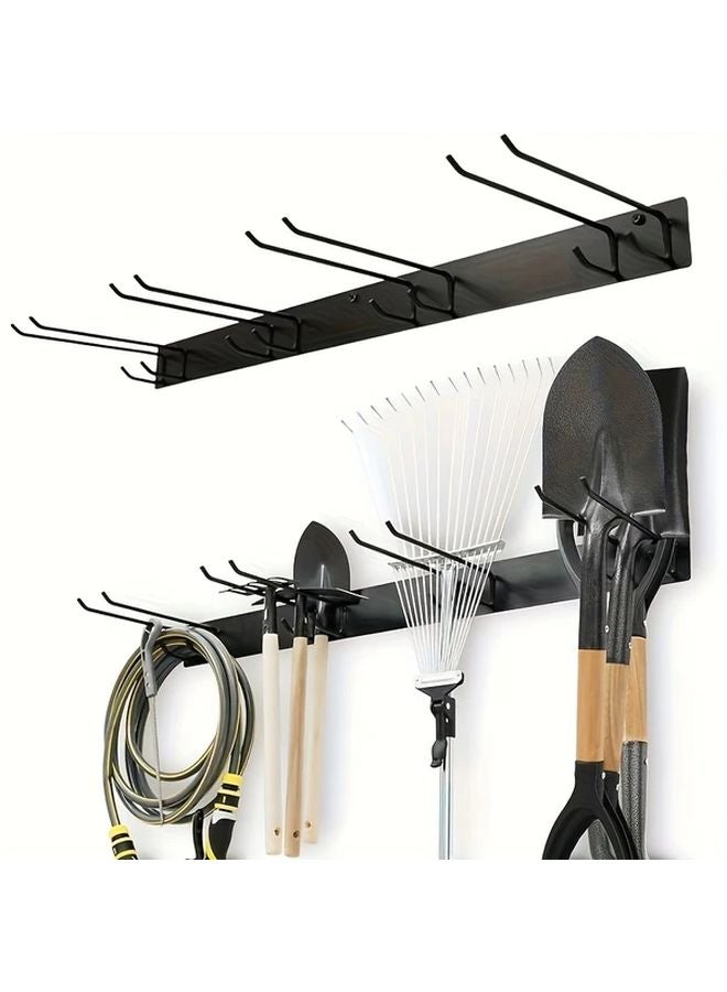 منظم الأدوات المثبت على الحائط Black 2 Hole حامل تخزين متين للجراج والحديقة - Image 2