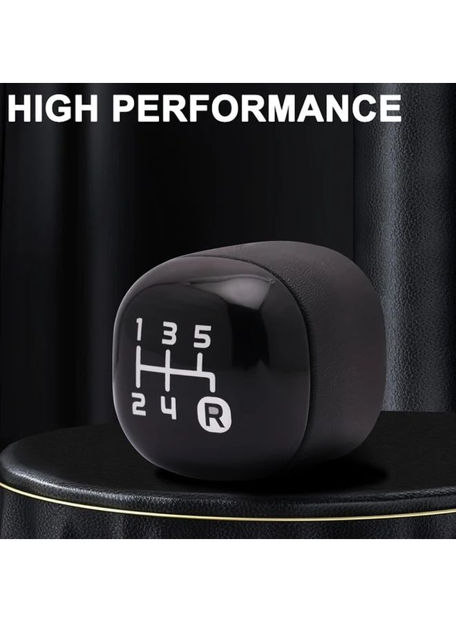 Car Shift Knob Gear Head 5 Speed Shift Lever For Fiat Panda 2012 Model ABS Material Black Car Interior Accessories Gear Shift Dust Cover - Image 5