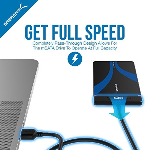 Sabrent mSATA to 2.5-Inch SATA III Aluminum Enclosure Adapter (EC-MSSA) - Image 5
