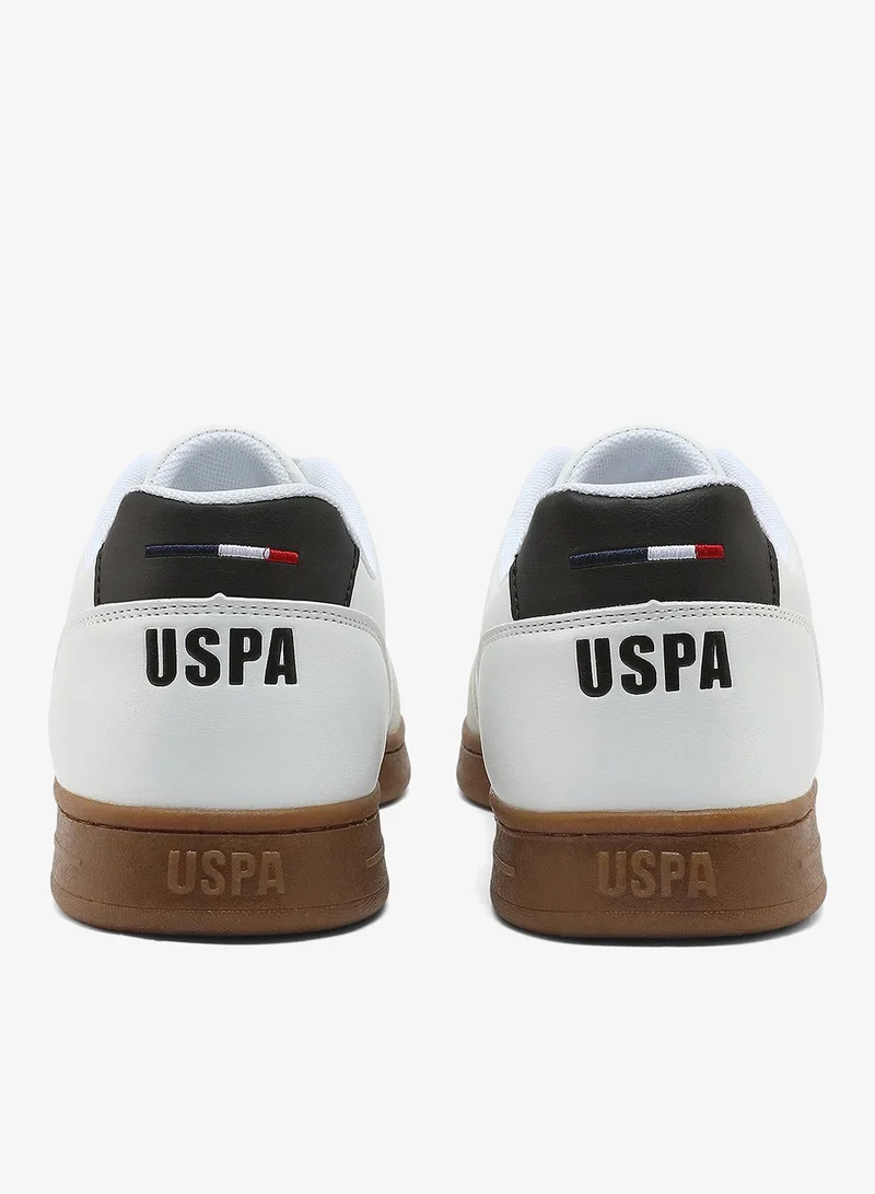 U.S. Polo Assn. white Men's White Sneakers - Lightweight, Breathable and Comfortable Shoes for Men | Best Price UAE