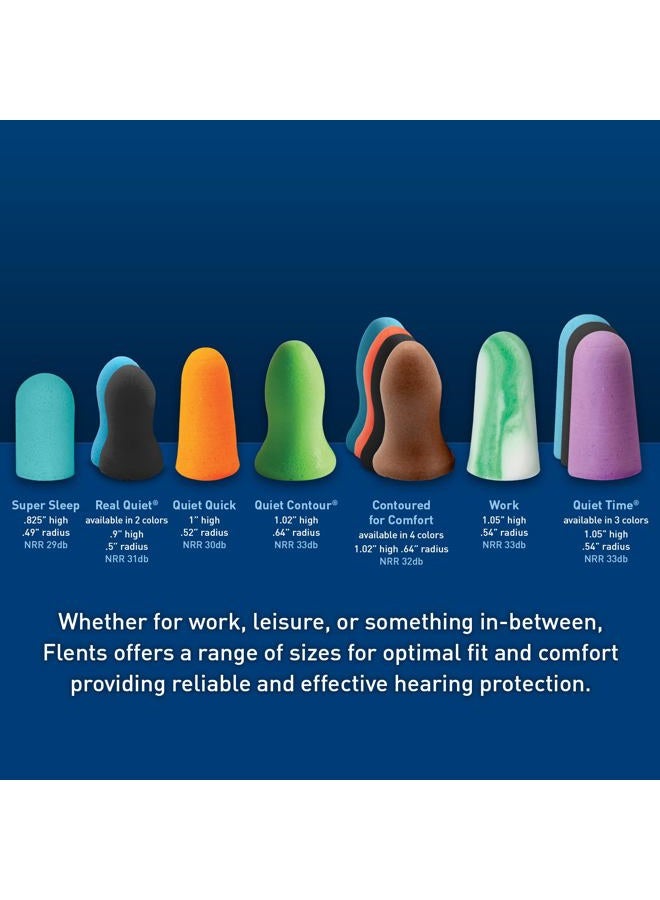 Flents Protechs Foam Ear Plugs, Contoured for Comfort, Ideal for Work with Loud Noise, Heavy Machinery, Construction, Studying & Traveling, NRR 32, Orange, Easy to Use, Made in The USA, 50 Pair - Image 5