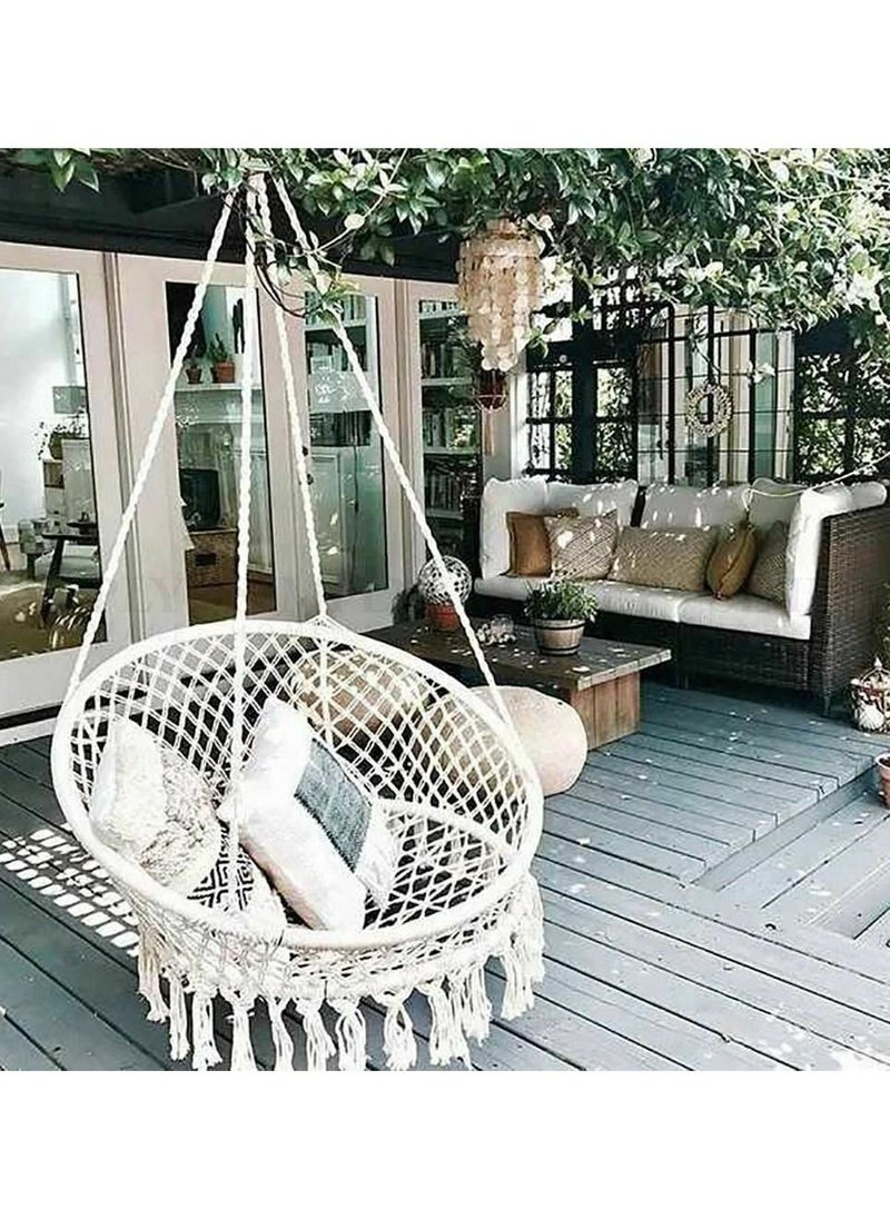 DubaiGallery Hammock Handmade Knitted Garden Bedroom Balcony Dormitory Outdoor Kids Swing Bed Adult Swings Hanging Hammock Chair  - Image 2
